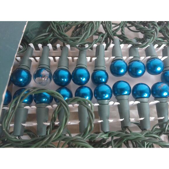 Vintage Sterling 70 Blue Pearl Lights READ - Picture 2 of 9